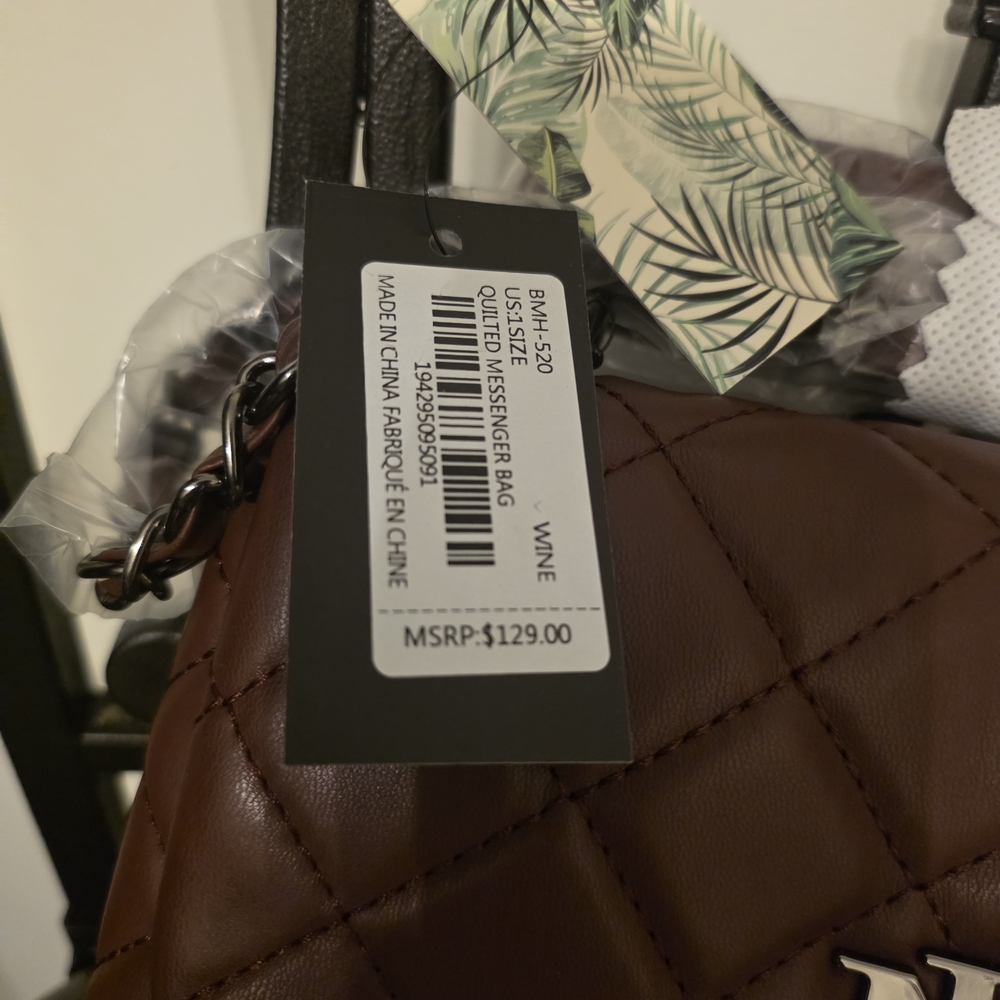 NWT Badgley Mischka Quilted Crossbody - Picture 4 of 10